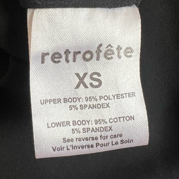 Retrofete Rowan Women’s Pleated Silver Chrome Off The Shoulder Bodysuit Size XS - Picture 11 of 14